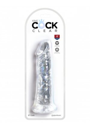 King Cock Clear - Dildo z przyssawką 22cm przezroczyste