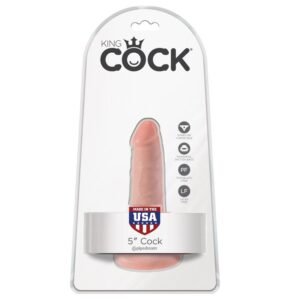 King Cock - Dildo z przyssawką realistyczne 13 cm cieliste, mały rozmiar