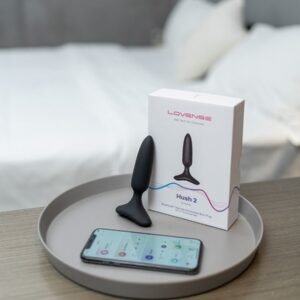 Korek analny Lovense Hush 2 mały 25mm na aplikację, mniejszy rozmiar dla początkujących