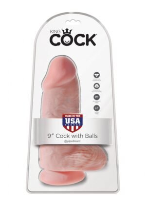 King Cock - Dildo grube z przyssawką Chubby 23cm cieliste, bardzo grube, średnica 7,6cm
