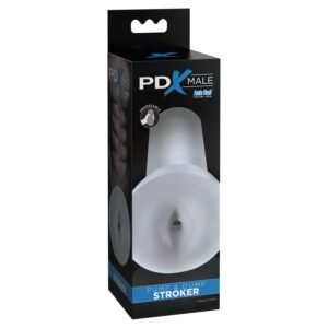 PDX Male - Masturbator otwór analny Pump & Dump, miękki bezbarwny