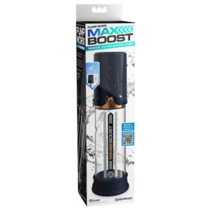 Pump Worx - Pompka do penisa tłokowa Max Boost granatowa