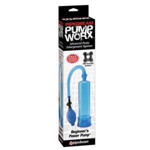 Pump Worx - Pompka do penisa próżniowa dla początkujących niebieska