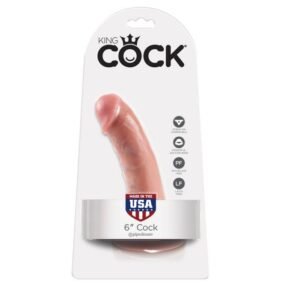 King Cock - Dildo z przyssawką realistyczne 15 cm cieliste