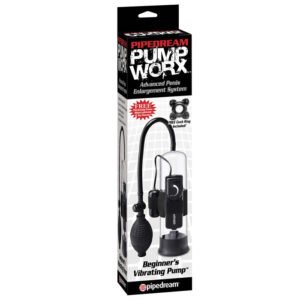 Pump Worx - Pompka do penisa próżniowa dla początkujących z wibratorem