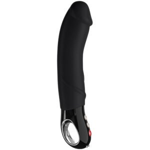 Wibrator Fun Factory Big Boss Black, silikonowy, duży rozmiar o średnicy 4,5cm, mocny mruczący silnik - 6 trybów