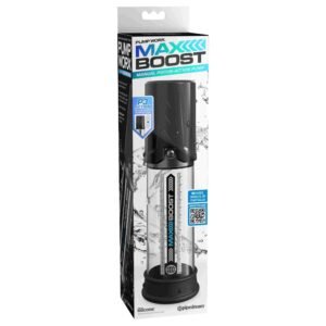 Pump Worx - Pompka do penisa tłokowa Max Boost czarna