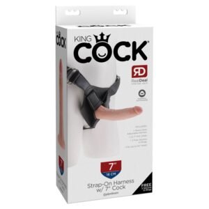 King Cock - Uprząż z dildem strap-on realistyczny 16,5cm cieliste