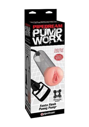 Pump Worx - Pompka do penisa z miękką waginą Fanta Flesh Pussy Pump