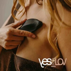 YESforLOV Wibrator łechtaczkowy zewnętrzny LOV TOUCH czarny, 10 programów wibracji, bardzo cichy