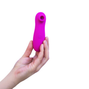 Stymulator łechtaczki ssący fuksja, pokryty silikonem, 10 trybów ssania, mały 12cm
